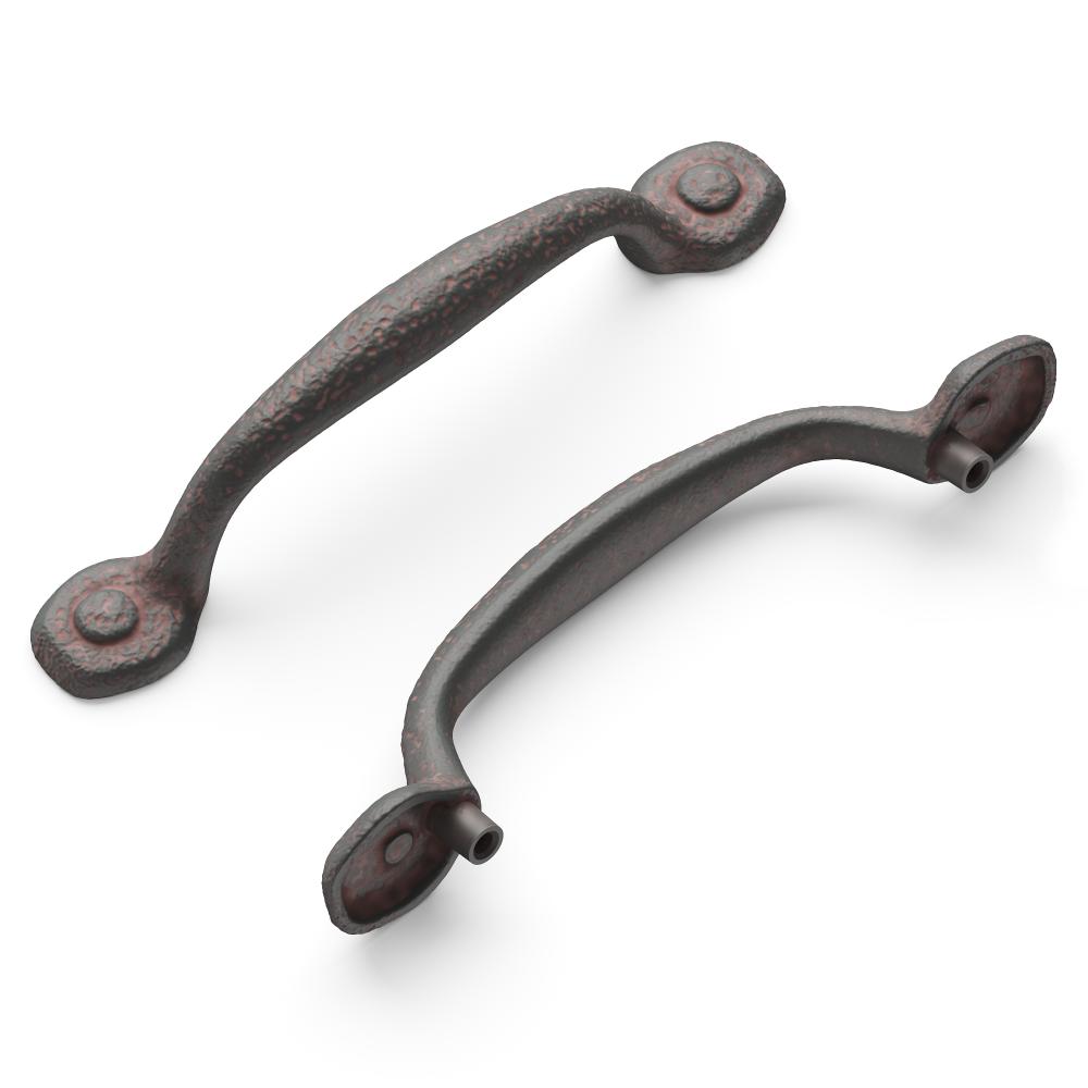Hickory Hardware P3000-RI Refined Rustic Collection Pull 3-3/4 Inch (96mm) Center to Center Rustic Iron Finish